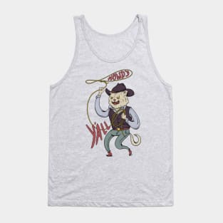 Howdy Yall - Rodeo Cowboy Cat Tank Top